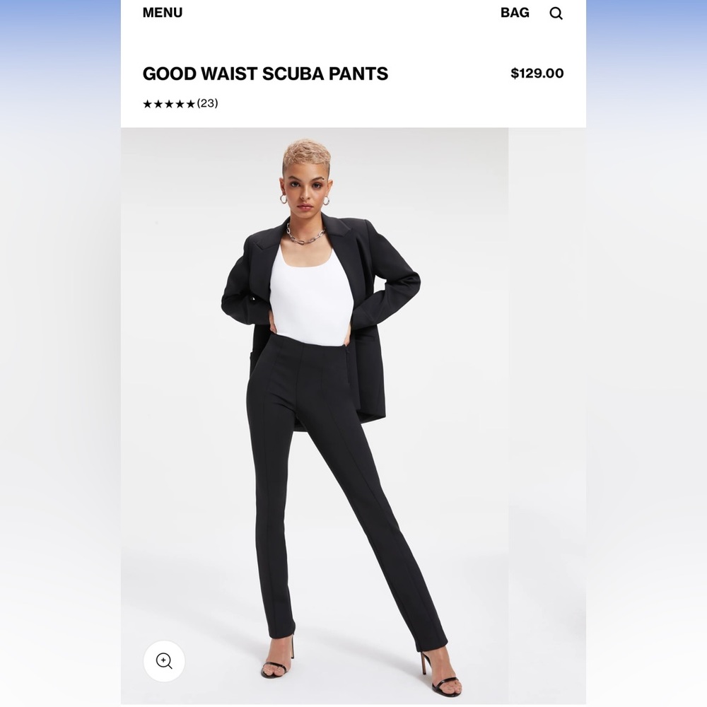 Good American Good Waist Scuba Pants